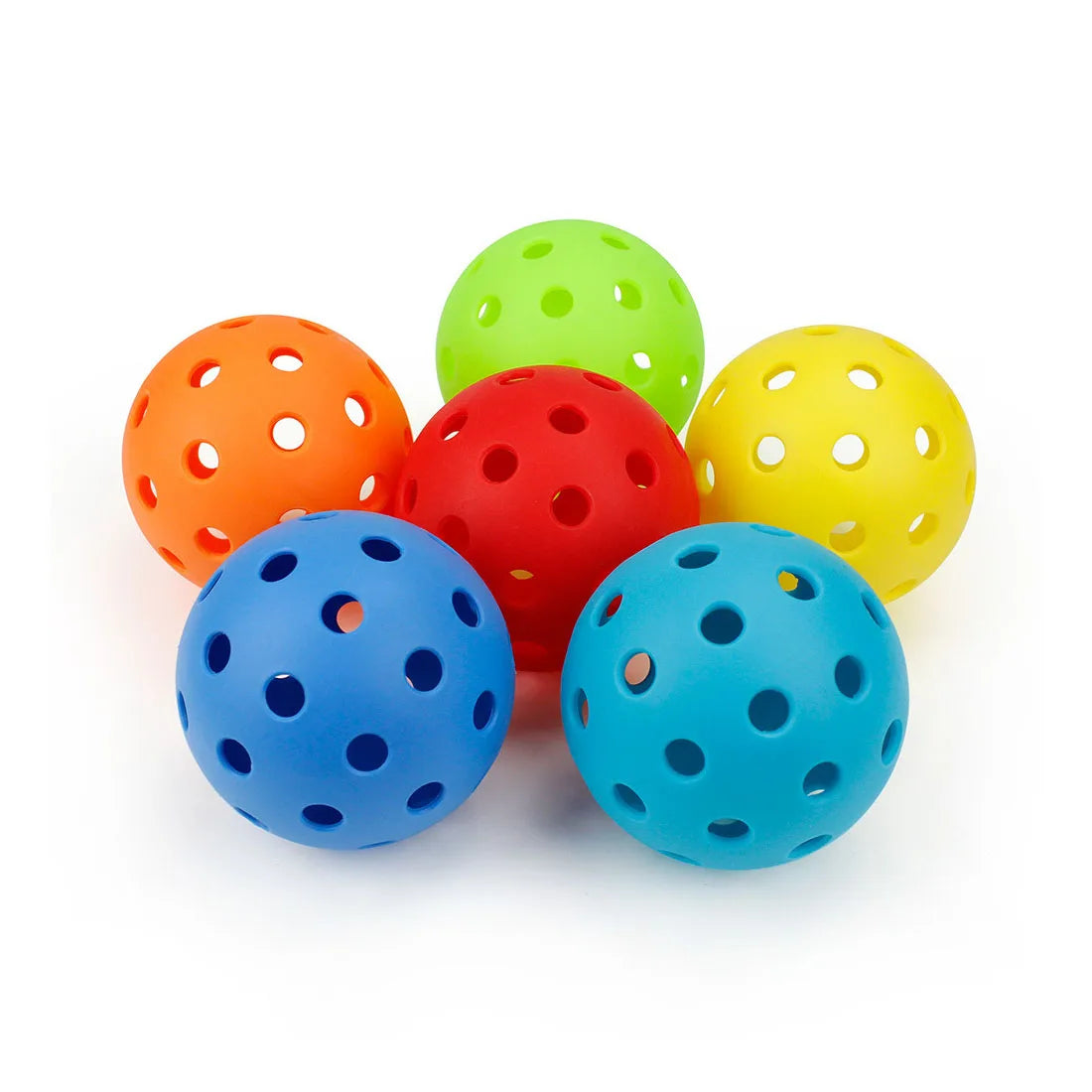 6 Pack Pickleball Balls 40 Holes Pickleballs for Outdoor Indoor Sports