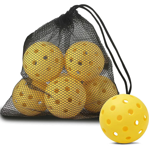 6 Pack Pickleball Balls 40 Holes Pickleballs for Outdoor Indoor Sports