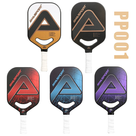 AMASPORT Pickleball Paddle with Maximum Spin USAPA Approved 3K Carbon