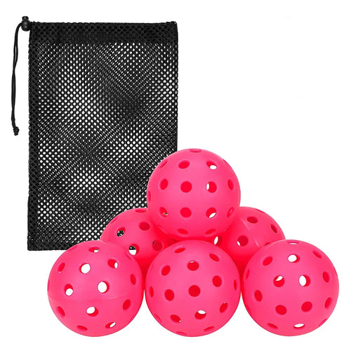 6 Pack Pickleball Balls 40 Holes Pickleballs for Outdoor Indoor Sports