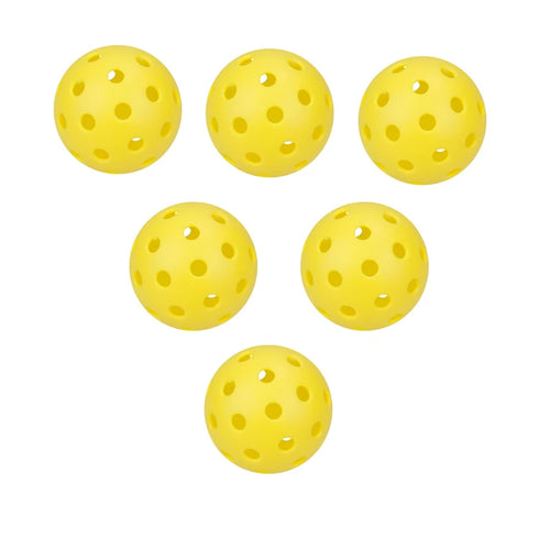 6pcs Pickleball 40 Holes 74mm Outdoor Colorful Pickleballs Durable