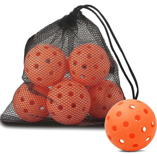 6 Pack Pickleball Balls 40 Holes Pickleballs for Outdoor Indoor Sports