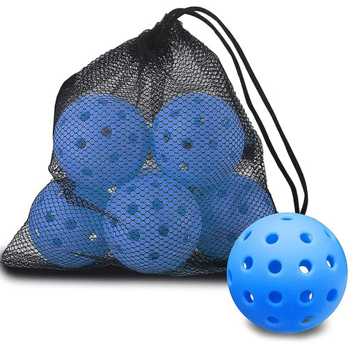 6 Pack Pickleball Balls 40 Holes Pickleballs for Outdoor Indoor Sports