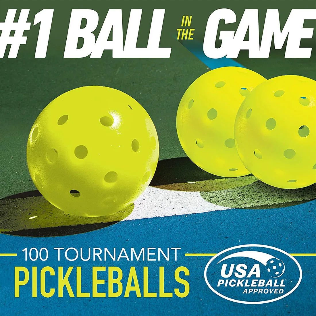 6 Pack Pickleball Balls 40 Holes Pickleballs for Outdoor Indoor Sports