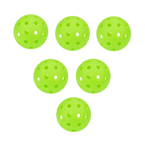 6pcs Pickleball 40 Holes 74mm Outdoor Colorful Pickleballs Durable